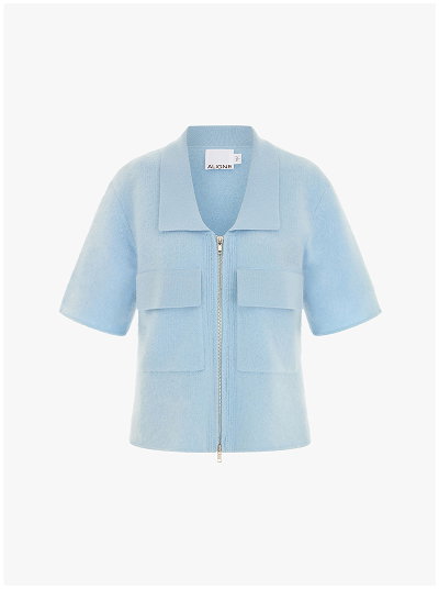 ERIKA ZIP UP KNITTED SHIRT 