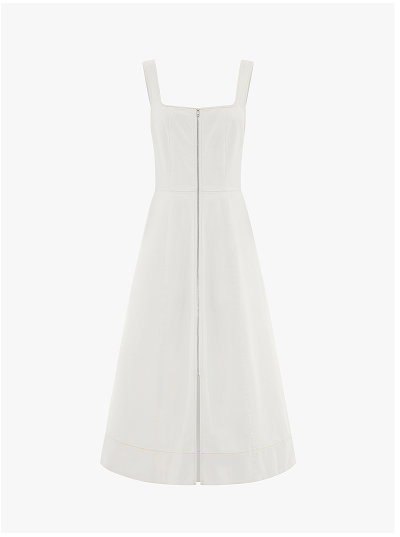 AISLEY DENIM MIDI DRESS
