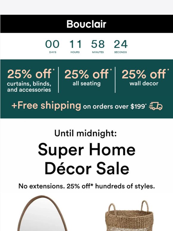 It's now or never: 25% off ends tonight