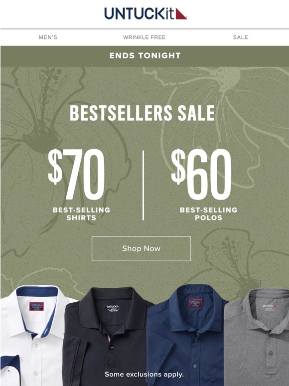 Ends Tonight! Bestsellers From $60 🏃‍♂️