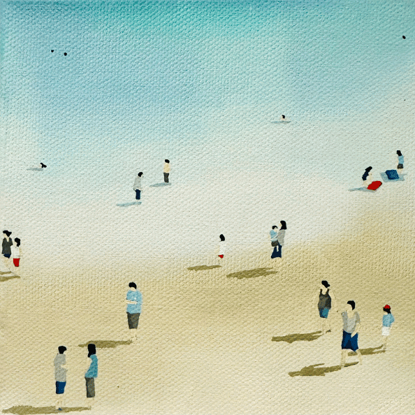 beach painting