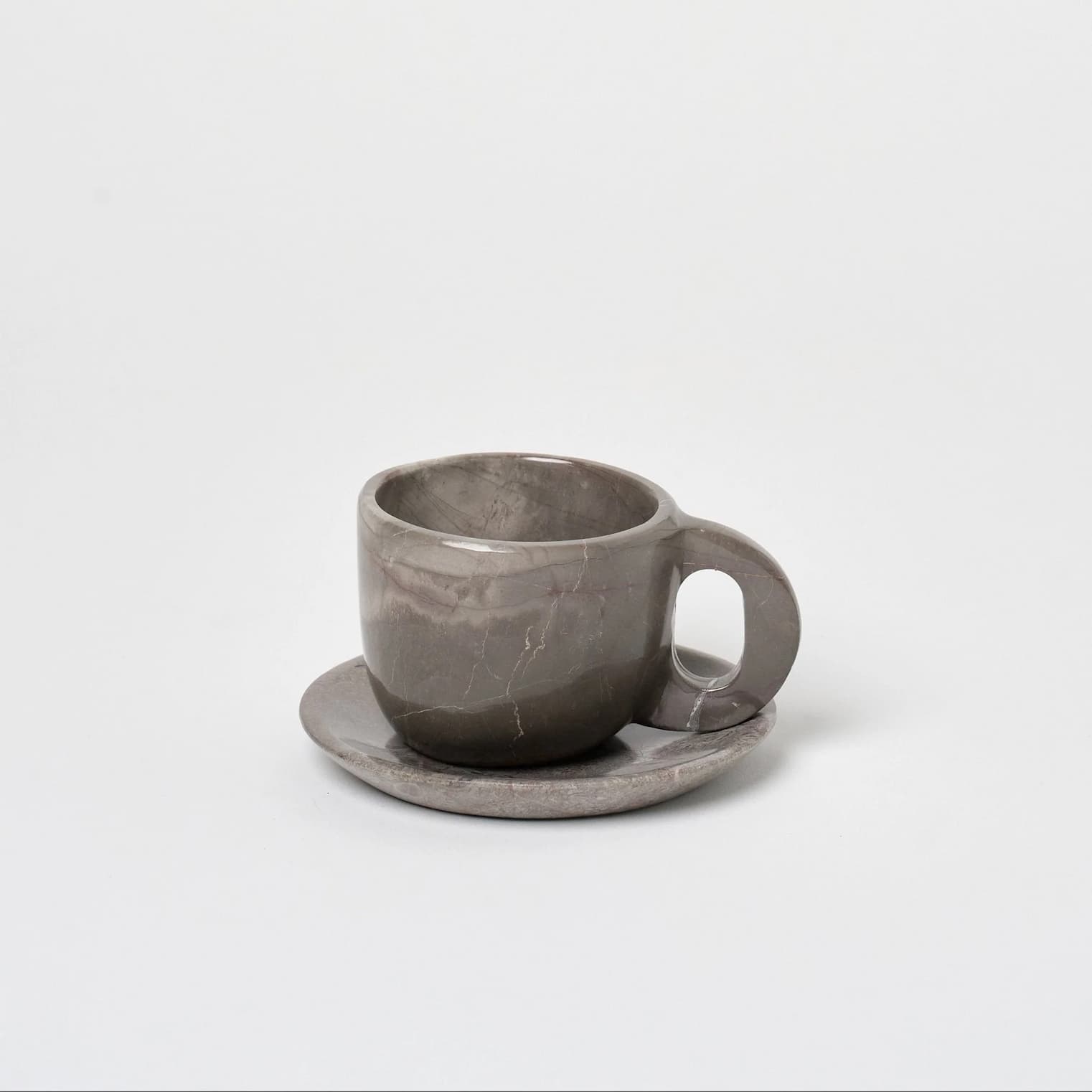 Marble Mug + Saucer