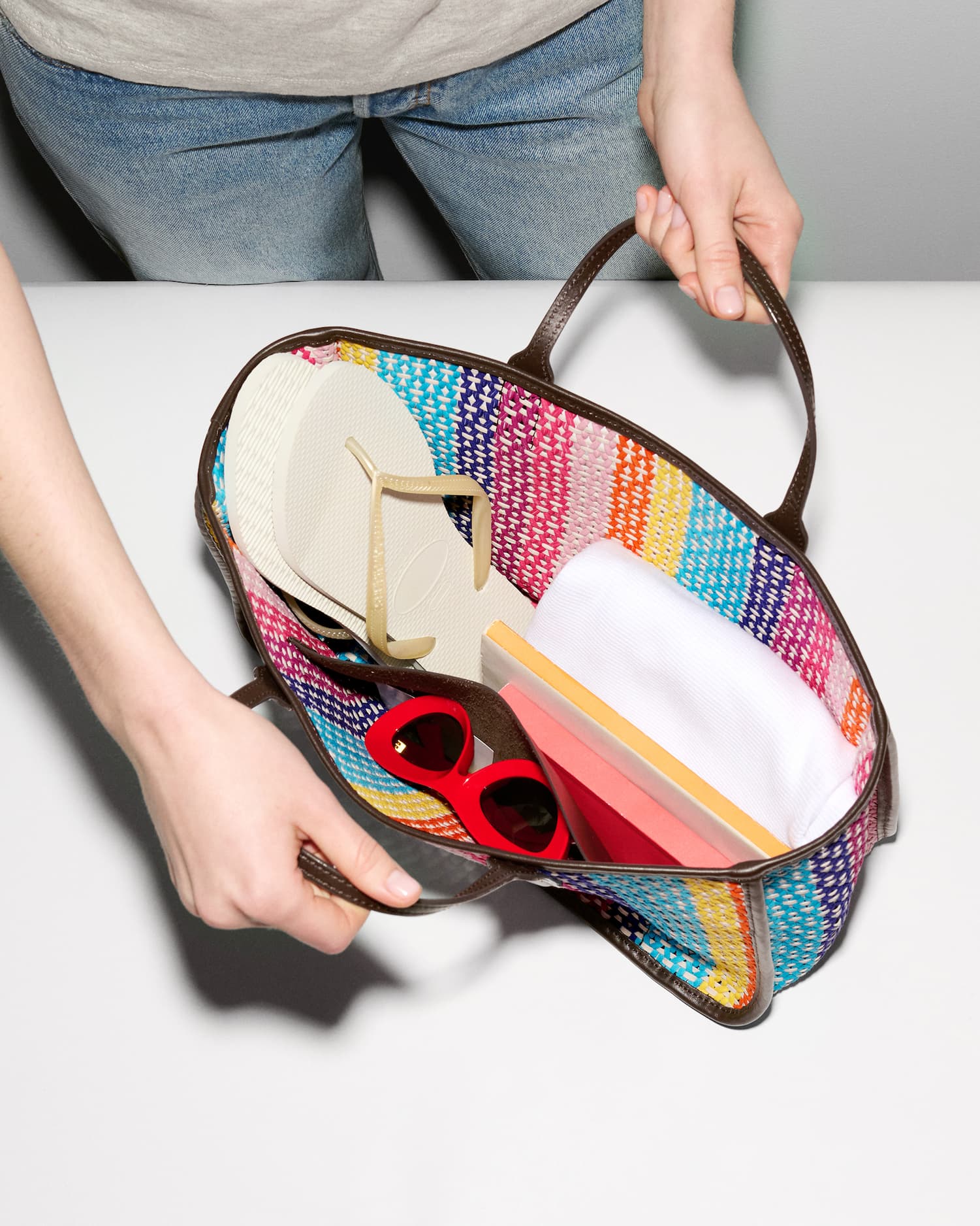Shop the Feria Stripe Georgica Open Tote