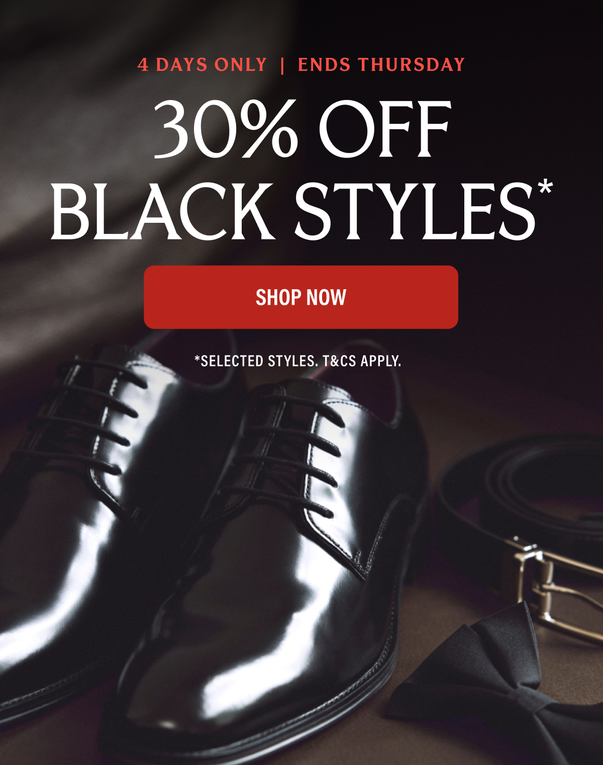 30% Off Black Styles