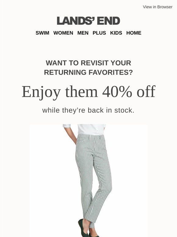 40% off | Guess what's back! (It's your favorites)