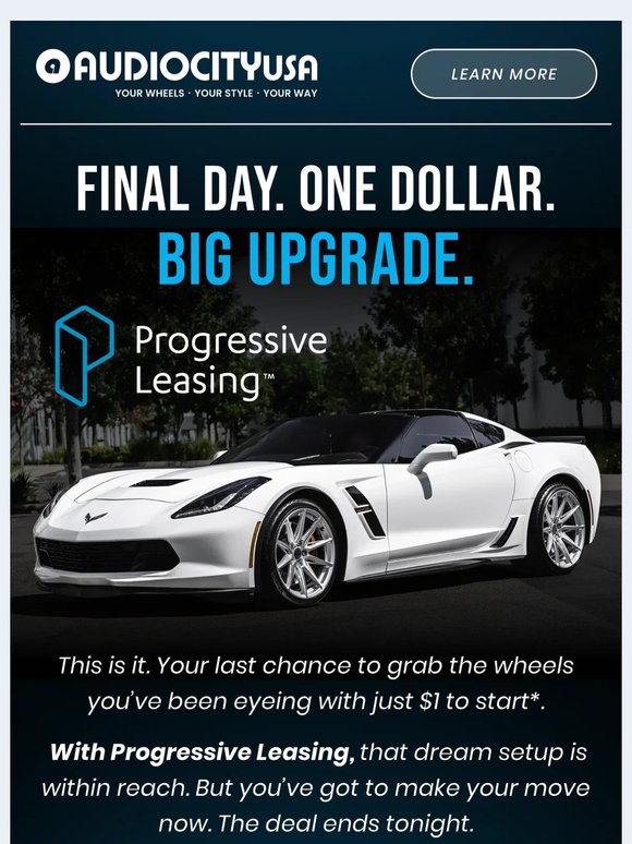 Final Day! $1 Away From Fresh Wheels