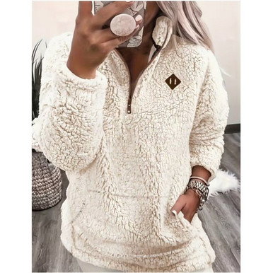 Women's Loose-Fit Teddy Fleece Jacket