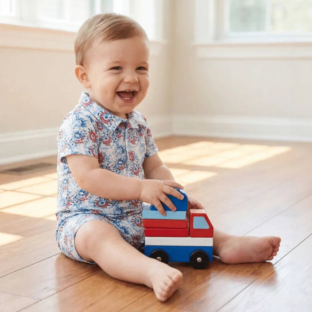 Image of Polo Romper Tie Dye