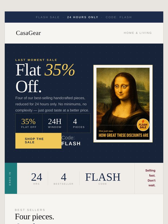 ⏰ Last 24 Hours: Flat 35% Off Ends Soon