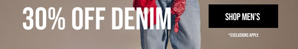 30% off Denim Shop Men's