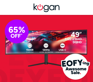 Kogan Infinity 49" Curved Ultrawide DQHD 5K 120Hz FreeSync USB-C Gaming Monitor Product Image
