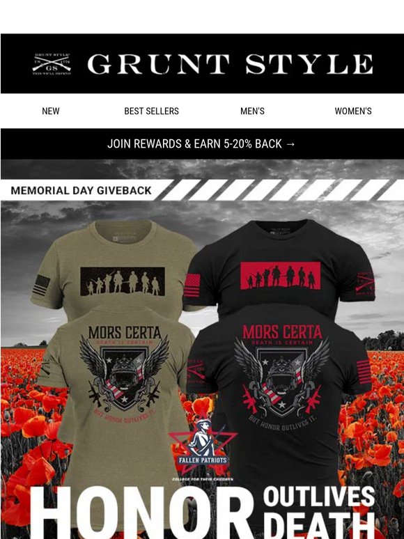 Last Chance Memorial Day Tees