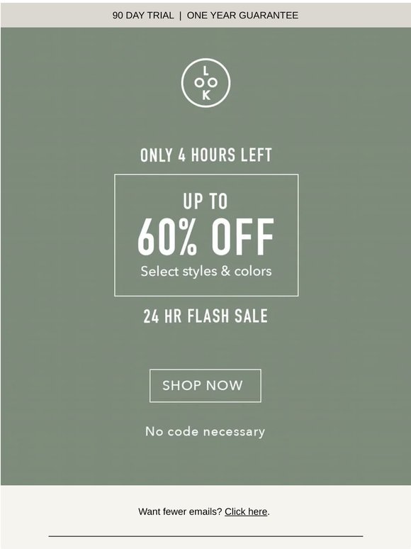 Only 4 Hours Left: Up to 60% Off