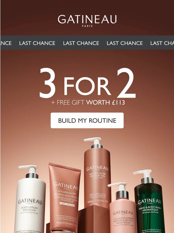 Last Chance: 3 For 2 + Free Gift Worth £113