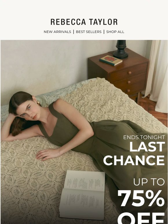 LAST CHANCE: UP TO 75% OFF ENDS TONIGHT ⏳