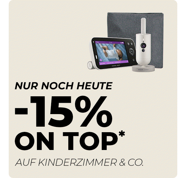 Nur heute: -15% on top* auf Kinderzimmer & Co.