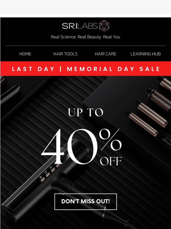 Ending tonight: Memorial Day Sale