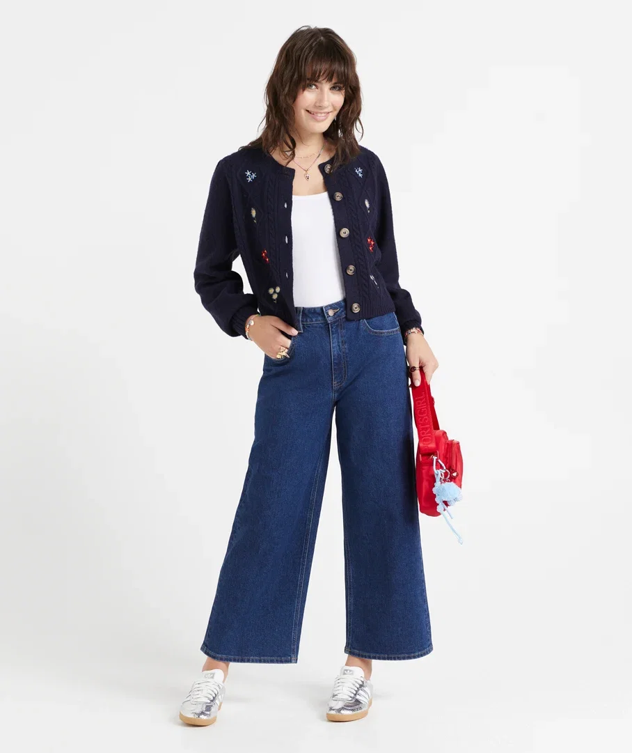 CHELSEA HIGH RISE STRETCH CULOTTE JEAN