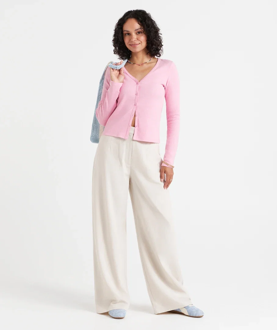 STELLA LINEN BLEND TAILORED PANT