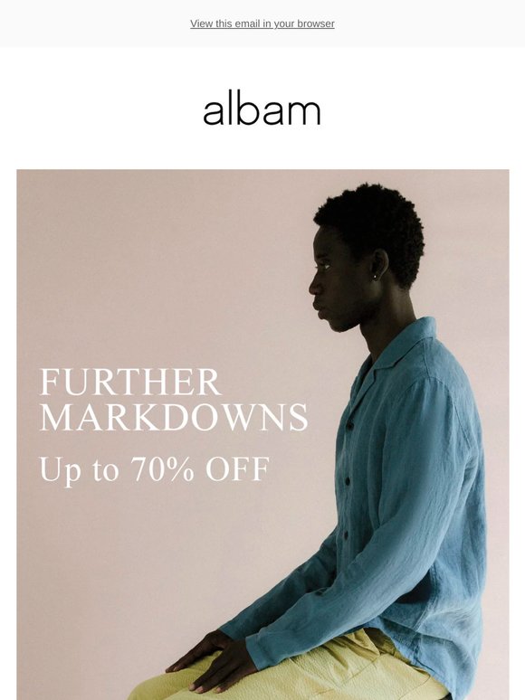 Further Markdowns | Shop up to 70% off