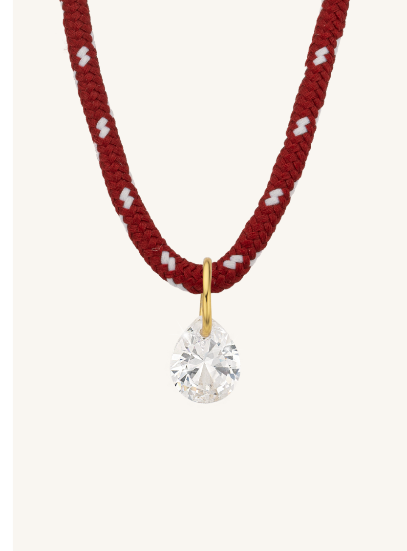 COLLIER - BURGUNDY PEAR