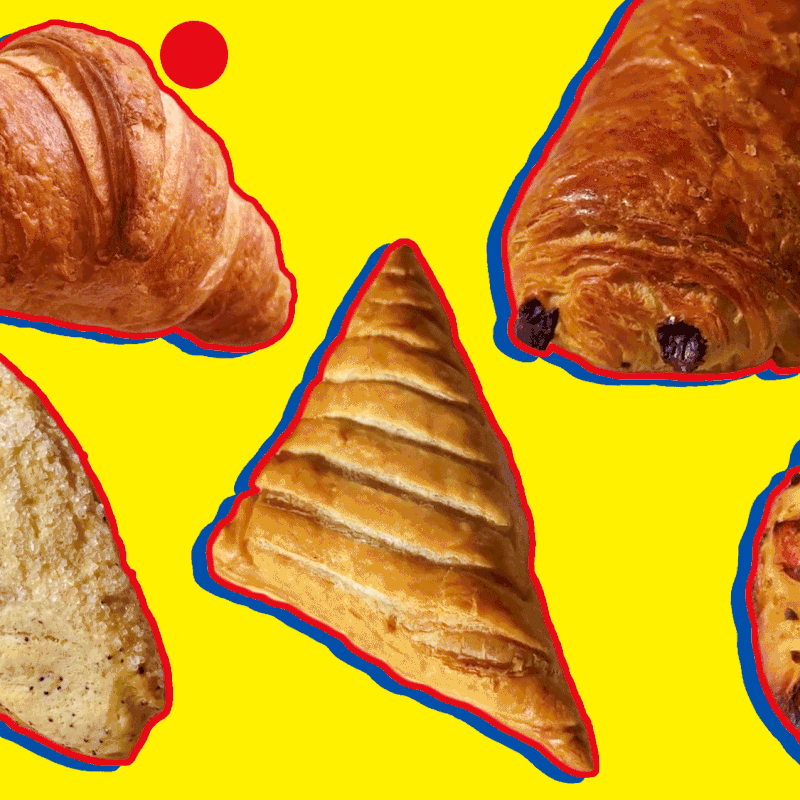Animated collage of Lidl pastries