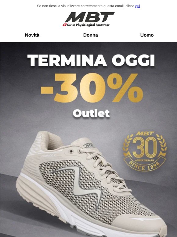 -30% finisce stasera