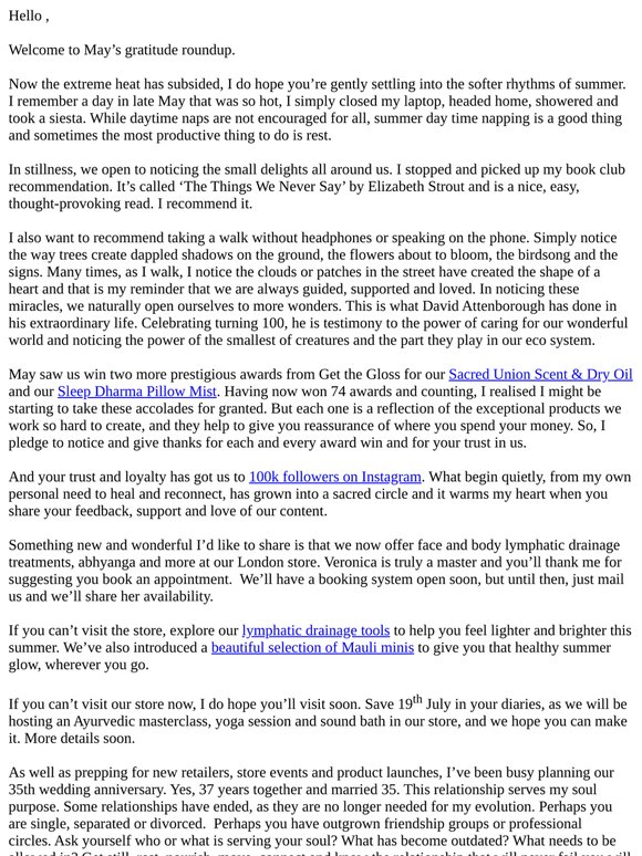 A Letter From Anita, To You