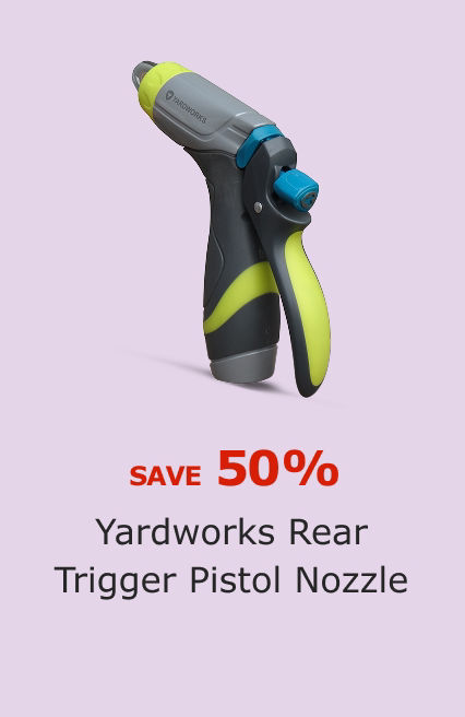 SAVE 50%. Yardworks Rear Trigger Pistol Nozzle.