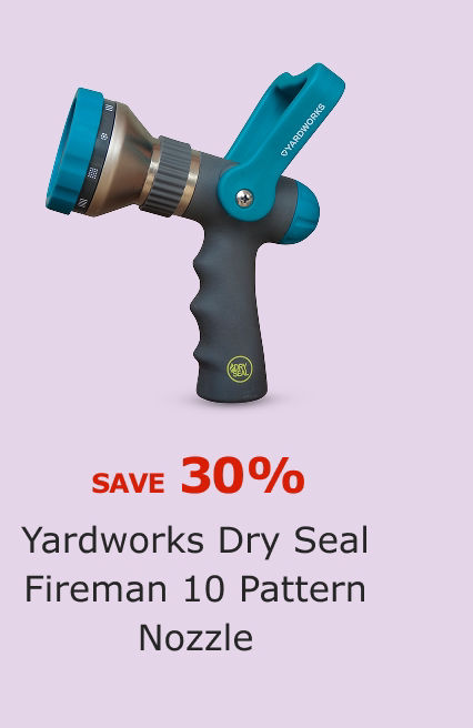 SAVE 30%. Yardworks Dry Seal Fireman 10 Pattern Nozzle.