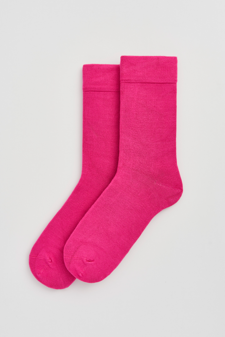 Dahlia Pink Bamboo Socks