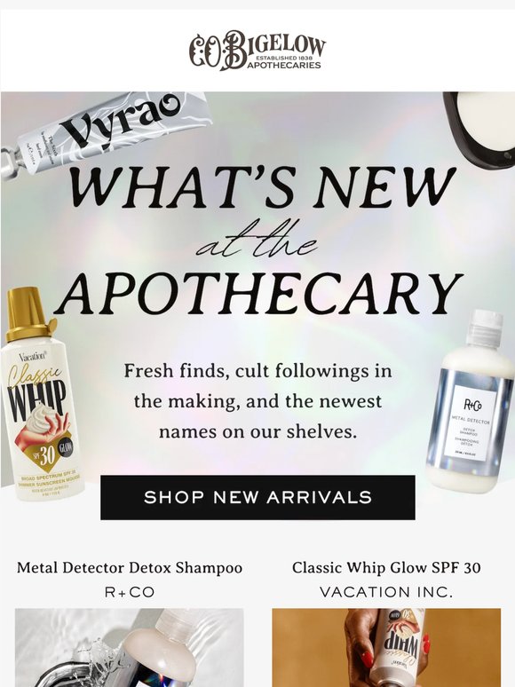 NEW at the apothecary!