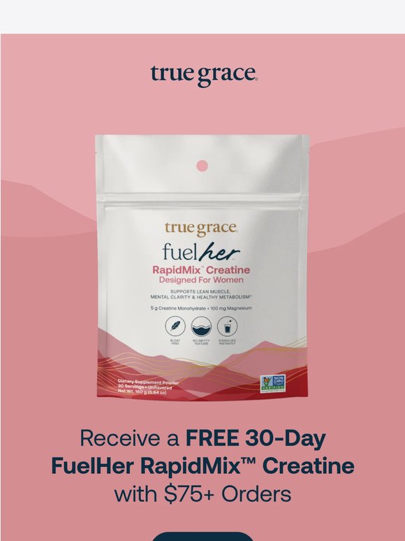 TONIGHT: Last Chance for Free FuelHer™ RapidMix™ Creatine