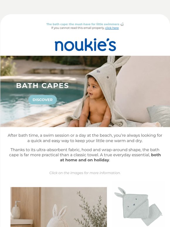 The bath cape: the must-have for little swimmers 🛁
