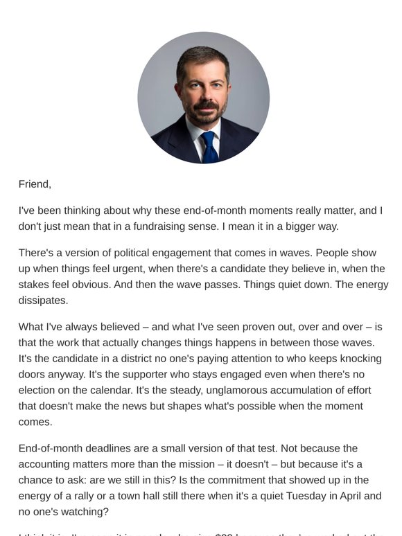 Asking for your support before tonight