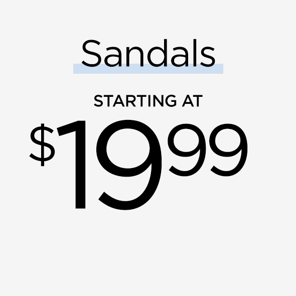 Sandals Starting At $19.99