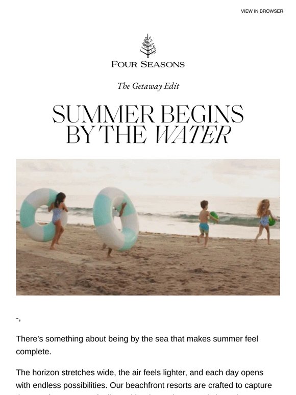—, where summer meets the sea
