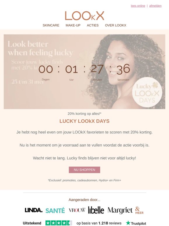 Laatste dag: jouw lucky finds met 20% korting🍀🤞