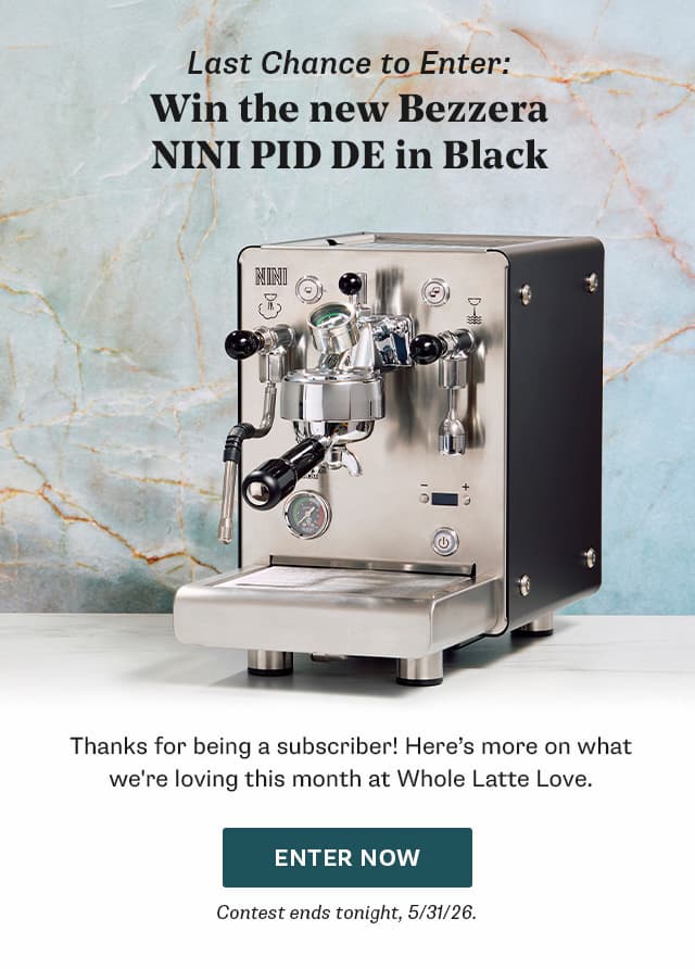 Whole Latte Love Giveaway: Bezzera NINI PID DE in Black