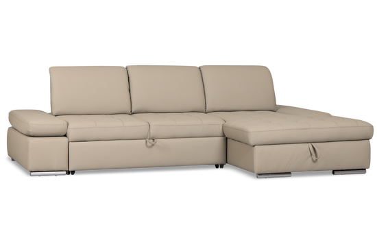 Eden Gray Micro Right Chaise Sleeper Sectional
