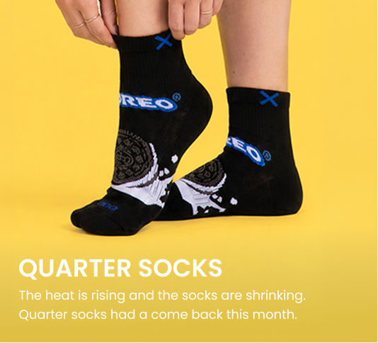 Oreo Quarter Socks