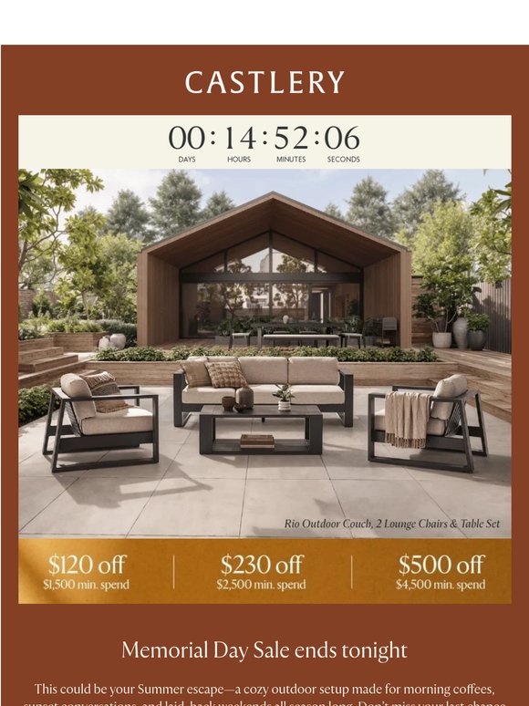 Final call for $500 savings & 40% off sale picks