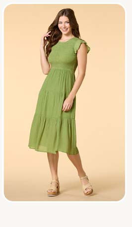 Shop Smock and Awe Midi Dress