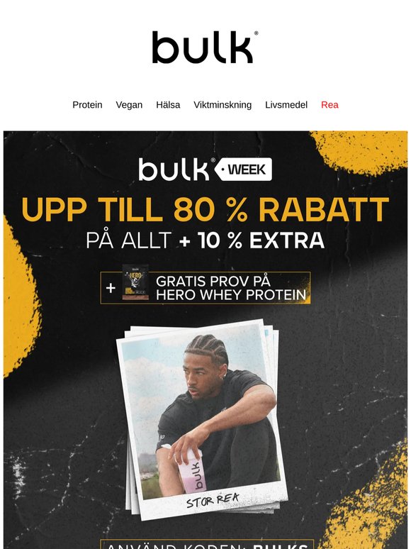 EXKLUSIVT: EXTRA 10 % + upp till 80 % rabatt 🚨