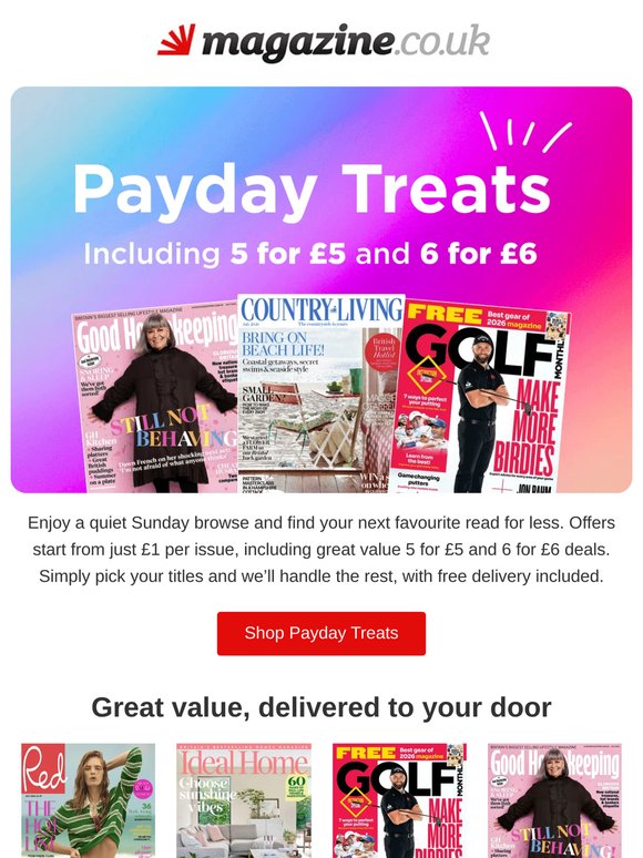 Your Sunday browse: Offers from £1