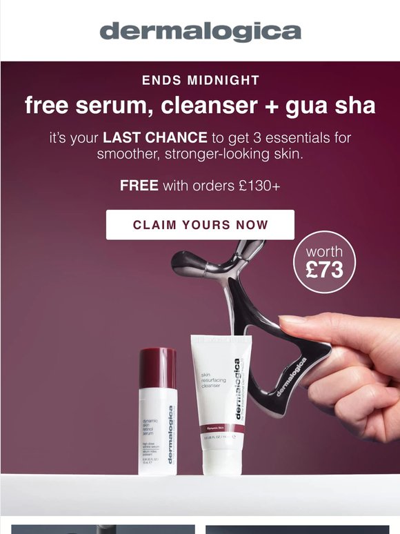 Ends Midnight: 3 FREE Gifts Worth £73 ⌛