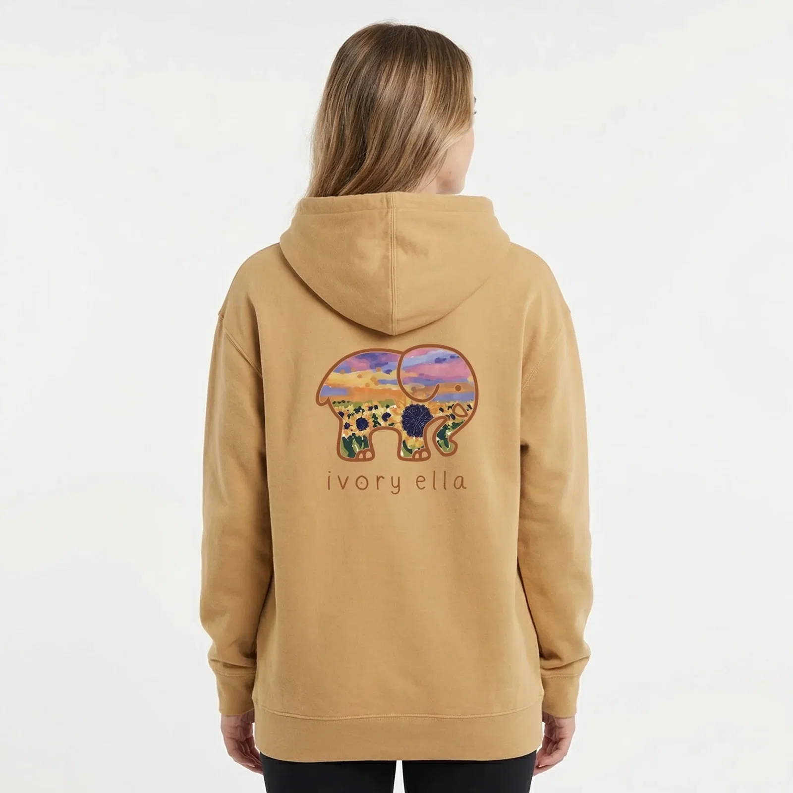 Image of Sunflowers Fields Unisex Midweight Hoodie