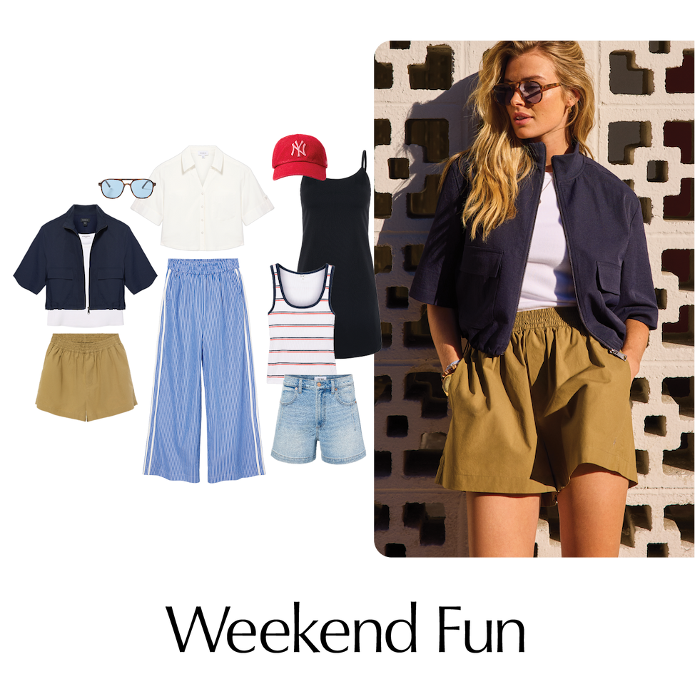 Weekend Fun. Cutouts of themebox looks.