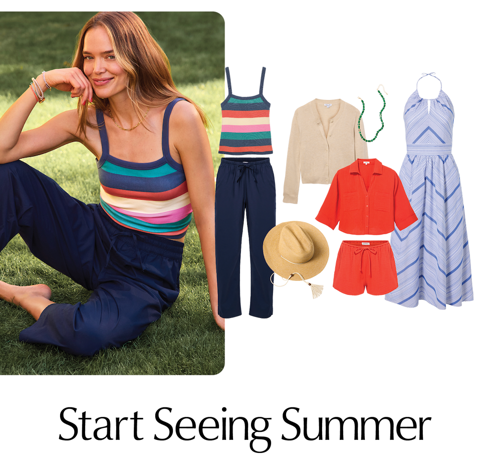 Start Seeing Summer. Cutouts of themebox looks.