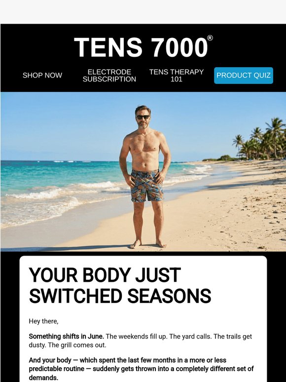Summer's here. Is your body ready? ☀️
